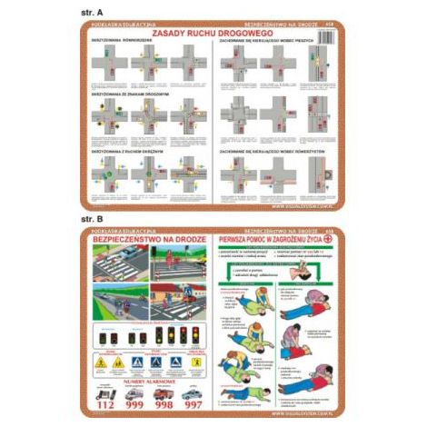 Podkładka edukacyjna Visual System Bezpieczeństwo, Ruch Drogowy